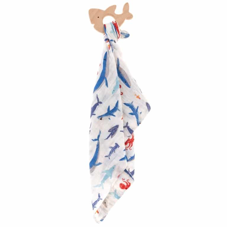 muslin blankie teether