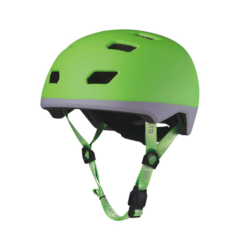 neon green helmet