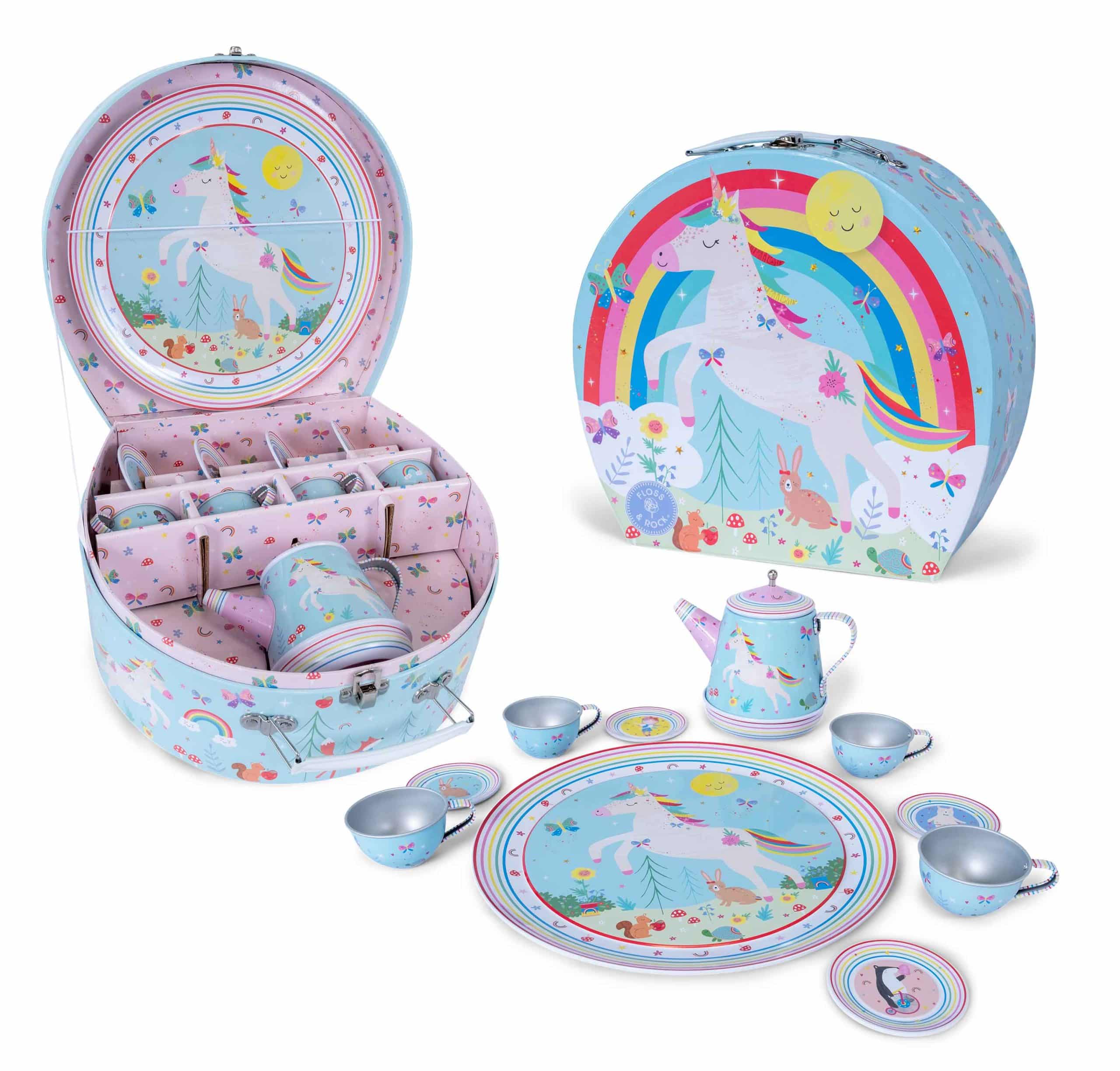 Unicorn tea cheap party set