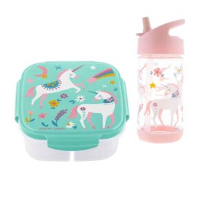 Stephen Joseph Snack Container With Ice Pack and Water Bottle Bundle