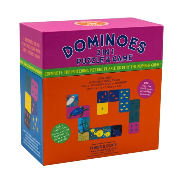 DOMINO GAME now! RELAXING VAN ドミノ（当時の箱入） Floss & Rock Dominos Game Numbers and Puzzle - SugarDots