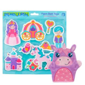 Stephen Joseph Bath Mitt and Stickers Bundle