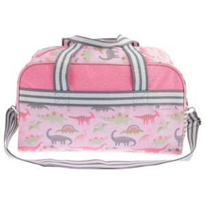 Stephen Joseph Duffle Bag for Kids Pink Dino