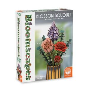 MindWare Bloomscapes Blossoms Bouquet Wooden Flower Building Kit