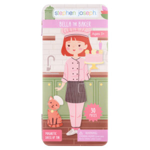 Stephen Joseph Tall Travel Tin Magnetic Careers Dress Up Doll