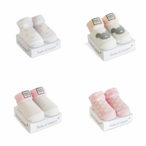 Dou Dou Et Compagnie Newborn Socks Pink