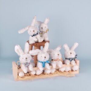 Dou Dou Et Compagnie 12 cm White Bunny Plush Toy