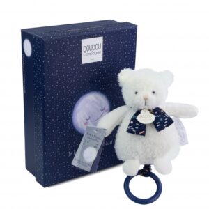 Dou Dou Et Compagnie CLAIR DE LUNE Light up Bear Music Box