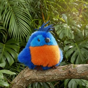 Histoire d' Ours Birds of Paradise Royal Blue Parrot Plush Toy