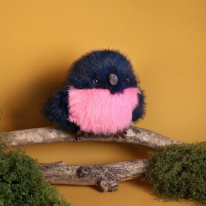 Histoire d' Ours Birds of Paradise Pink Robin Plush Toy