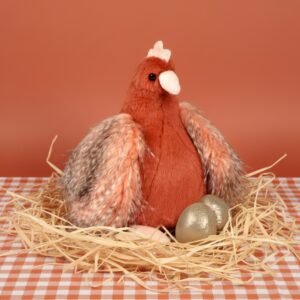 Histoire d' Ours Little Hen and Her Golden Eggs Plush Toy