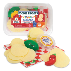 MindWare Foodie Fidget Fan Foods – Nacho Tray Sensory Play Set